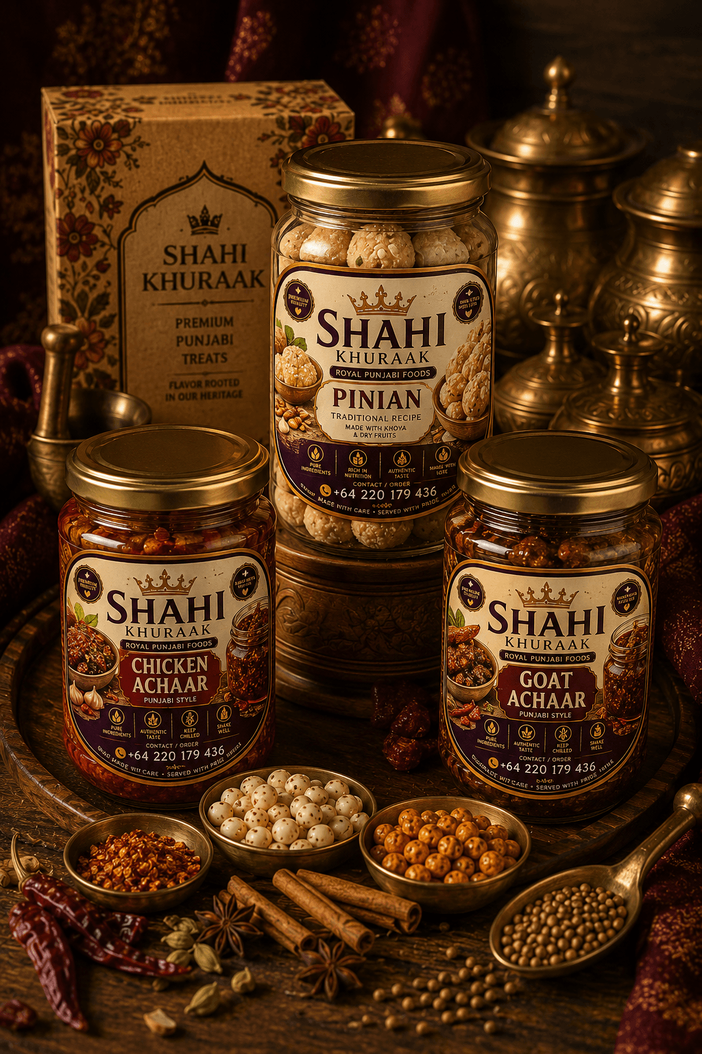 Shahi Khuraak products with traditional ingredients